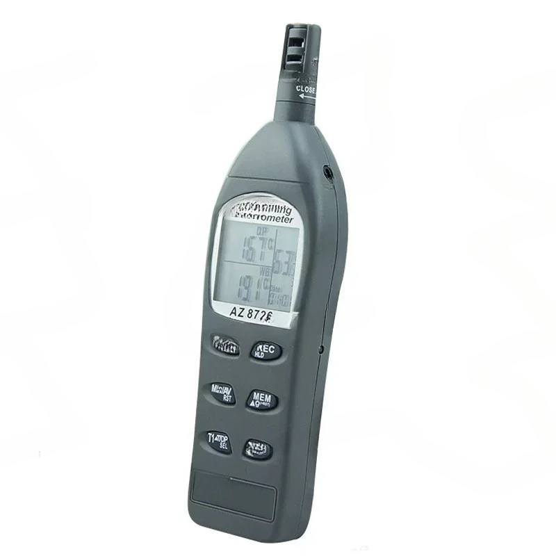 Digital Sling Psychrometer Dew Point Meter With Calibration Salt Shaker AZ8726 AZ8716 AZ8706 AZ8746