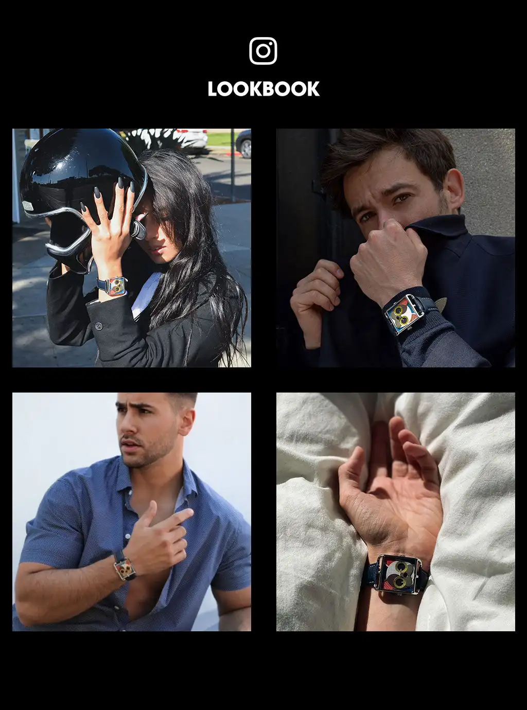 นาฬิกาคู่รัก Happie Watch นาฬิกาผู้ชายสไตล์ธุรกิจ นาฬิกาแฟชั่นแบบอนาล็อก นาฬิกาควอตซ์ผู้หญิง