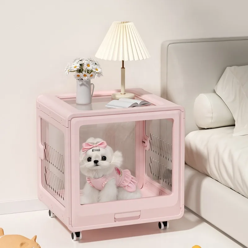  muebles para gatos Premium Multifunctional Dog Cage Home Indoor Mobile Pet House with Wheels Suitable for Small Animals