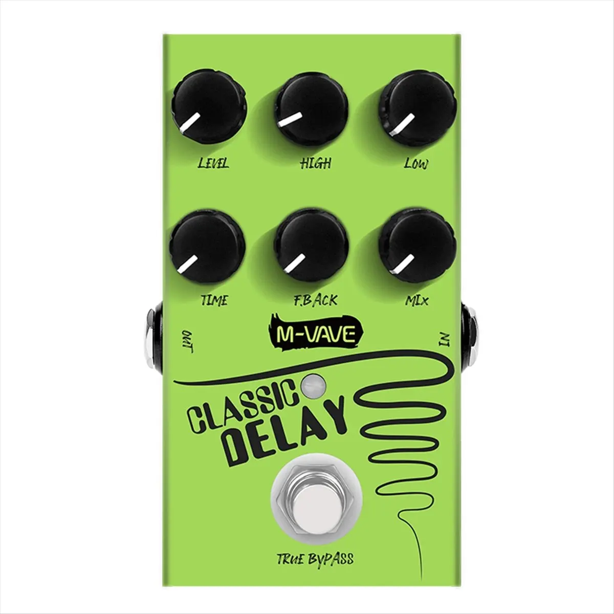 L79A  Classic Delay Guitar Effect Pedal, True 600ms Delay Time Guitar Effects Pedal for Electric Guitar