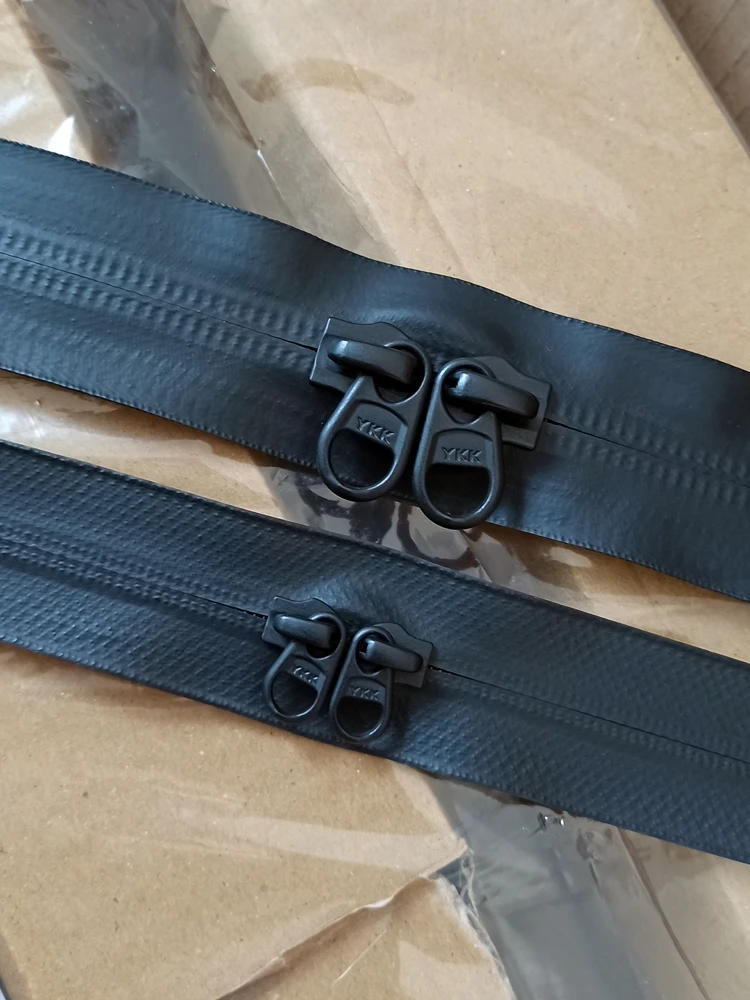 

YKK Matte Waterproof Zipper No.5 No.0 Bag Reverse Use Zipper Code with YKK Pull Head Rope Home Fabric Sewing DIY Accories