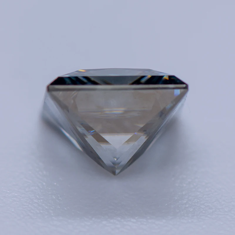 Moissanite Lab Diamond Princess Cut Colored Gray with Certificate Advanced Jewelry Making Materials jewelry for woman