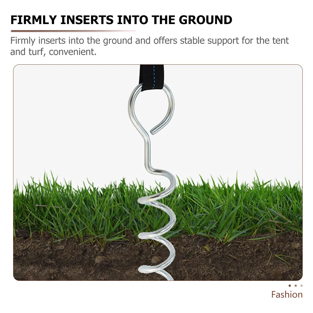 

Thick Pile Ground Anchors Sturdy Iron Reusable Stable Performance Camping Tents Outdoor Playing Dog Training Hiking Large Dogs