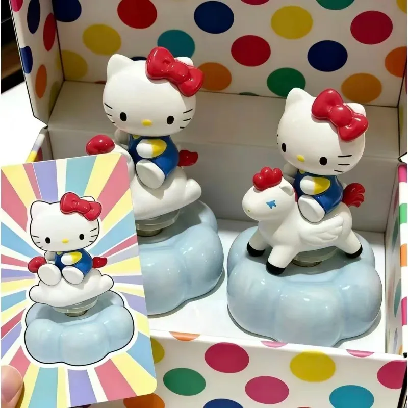 Hello Kitty Inspired Statue Kawaii Anime Character Resin Craft Mini Figure for Bedroom Living Room Collectible Display wholesale