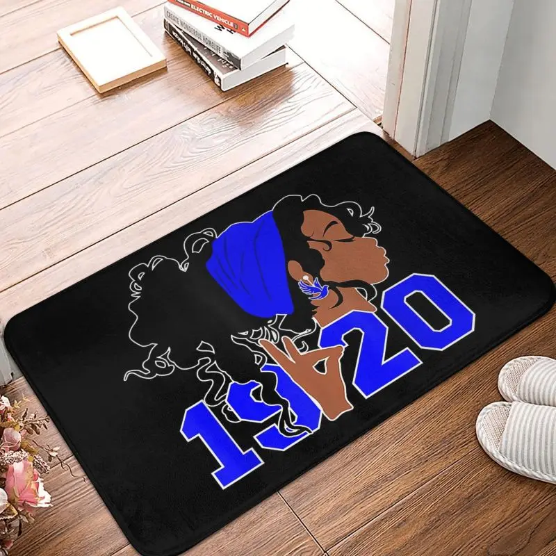 Zeta Phi Beta Front Door Mat Anti-Slip Indoor Absorbent Doormat Floor Bath Entrance Rug Carpet