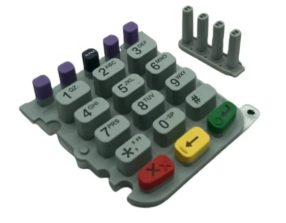 Imagem -03 - Teclado de Silicone para Terminal Verifone Pos Teclado de Borracha de Substituição Vx520 252001-01