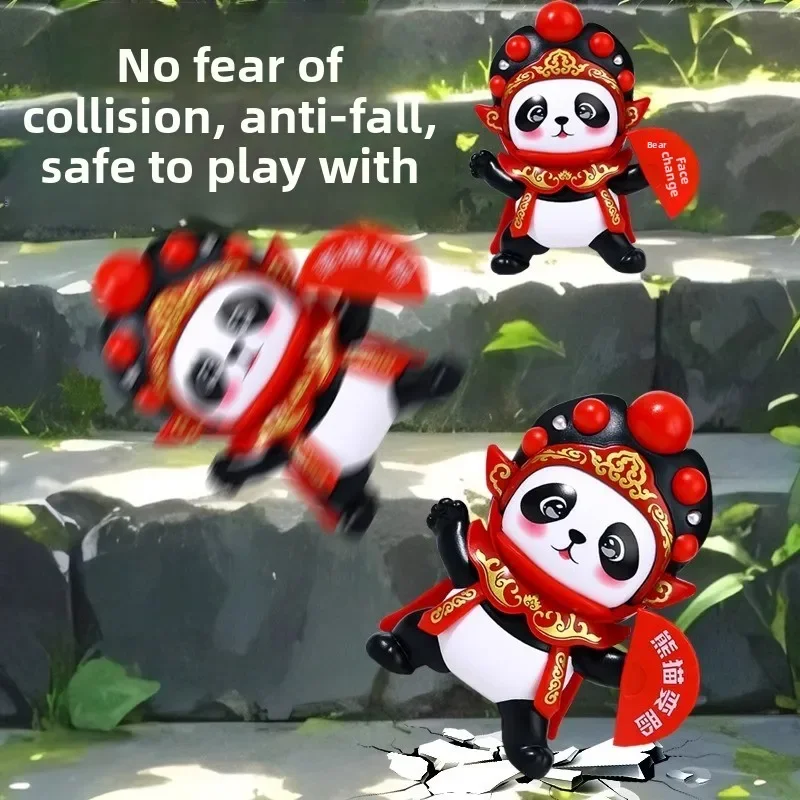 دمية سيتشوان أوبرا المتغيرة للوجه، دمية الباندا القطيفة على طراز سيتشوان، لعبة الزينة، لعبة عصرية، طراز فريد (عناصر) #4