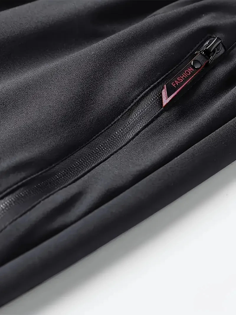 2-Pack سراويل تقليدية للرجال تمتد مرونة الخصر عداء ببطء الكورية الكلاسيكية أزرق أسود رمادي الذكور العلامة التجارية بنطلون حجم كبير