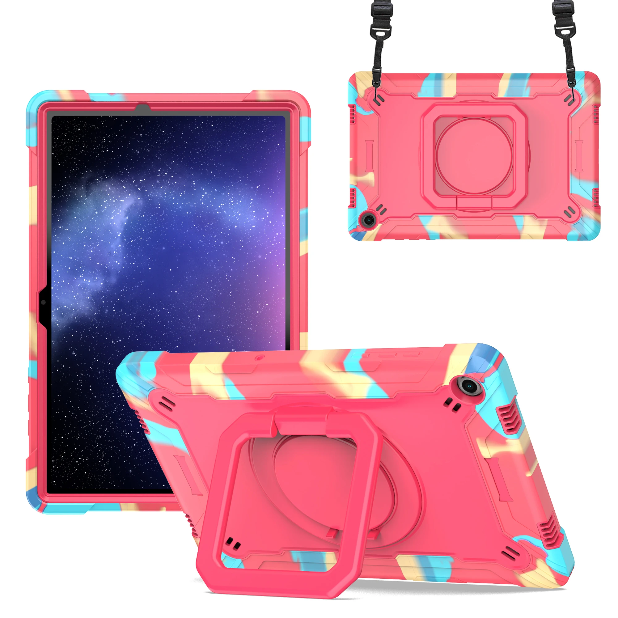 

360 Rotating Case for Samsung Galaxy Tab A11 A9 Plus 11.0 inch SM-X230 X236B X210 X215 X216B X218U Armor Stand Handle Grip Cover