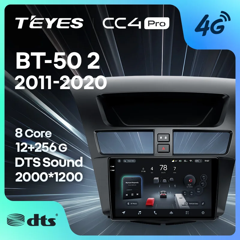 TEYES CC4 PRO For Mazda BT-50 BT50 2 2011 - 2020 CarPlay Radio Multimedia Stereo Car play Android Auto 2DIN Autoradio