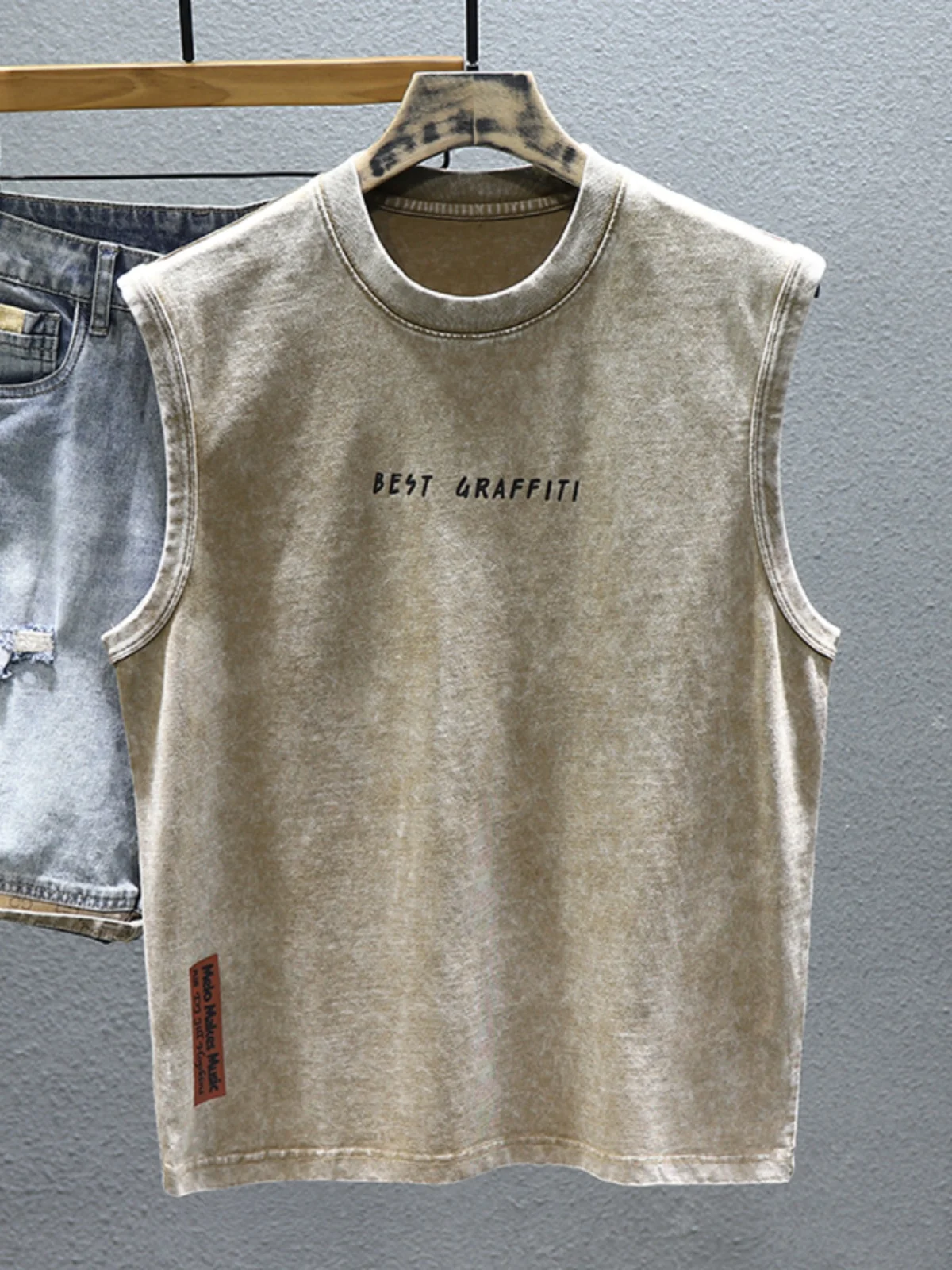 

Хлопковая летняя спортивная майка TUCANO свободного кроя для баскетбола, молодежная, модная, с круглым вырезом, дышащая, удобная, мужская