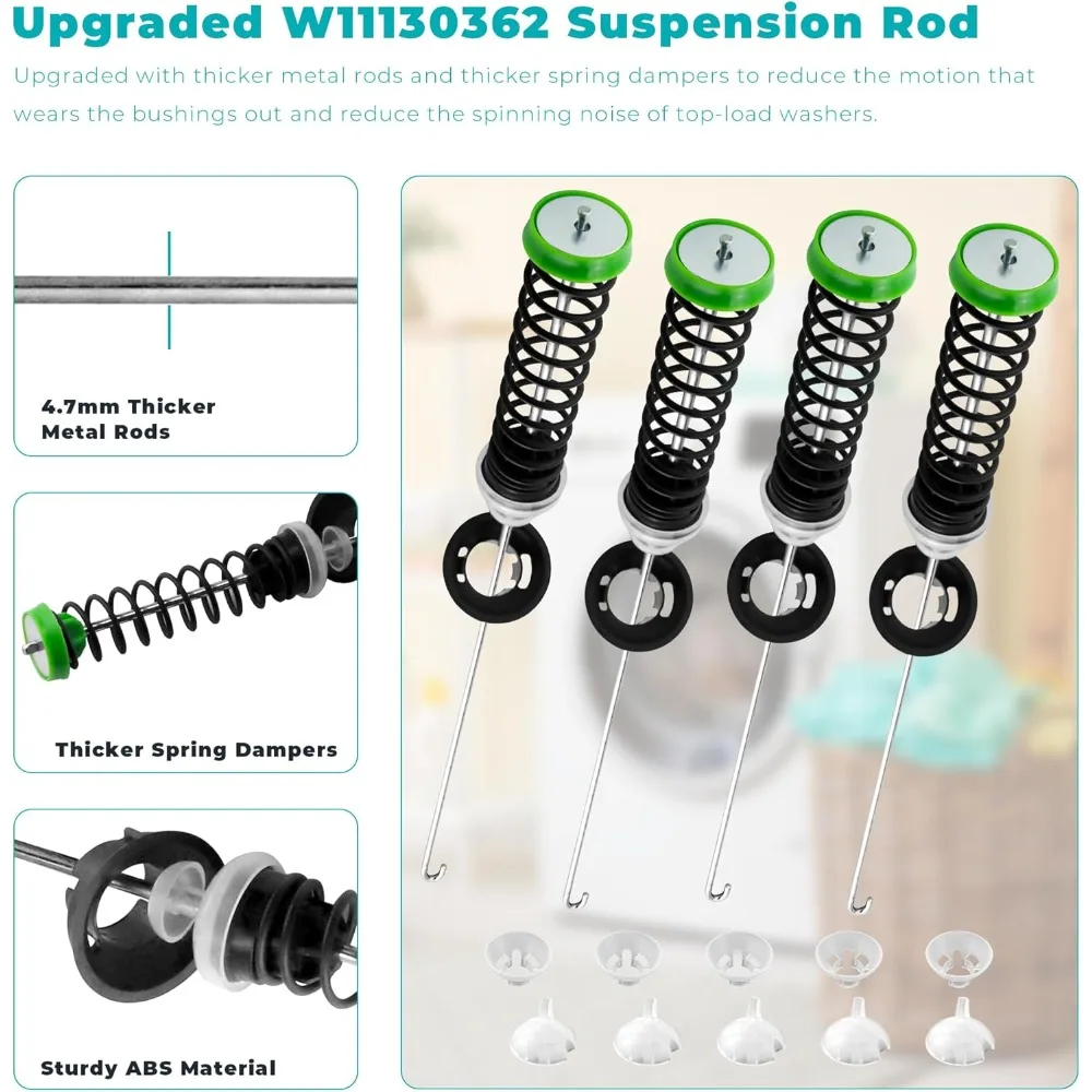

W11130362 Тяга подвески подходит для Maytag MVWX655DW1 MVWC565FW1, подходит для Whirlpool 11022352510