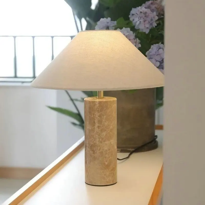 Middle ancient marble villa living room, study, bedroom bedside lamp