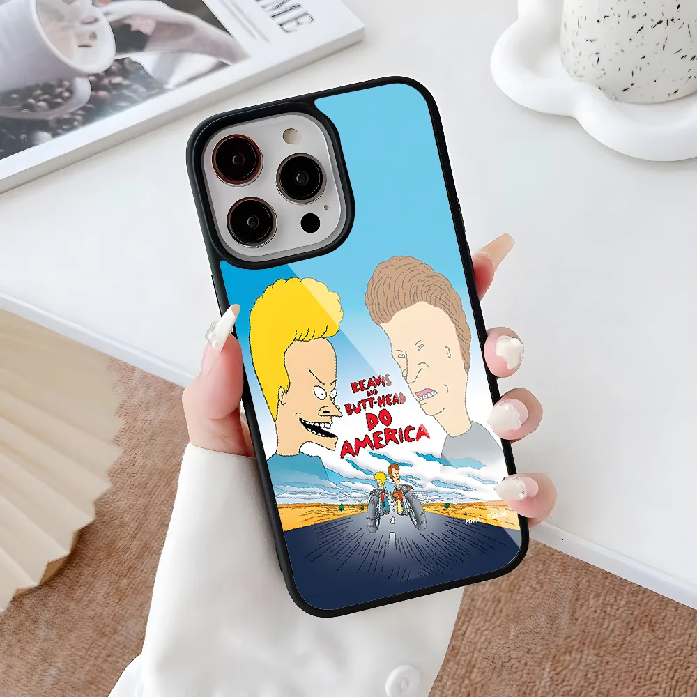 Beavis And Butt Head Phone Case For Iphone 14 13 12 11 Pro Max Mini 8 6 7 Plus Se Xr X Xs 2020 PC+TPU Cover