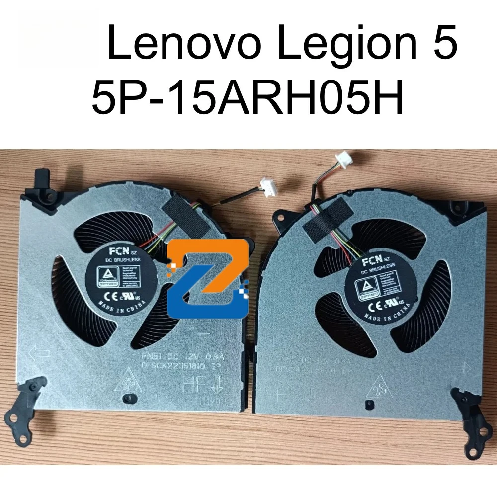 

New Laptop CPU GPU Cooling Fan For Lenovo Legion 5-15ARH05H 82B1 5P-15ARH05H 82GU Cooler Radiator Fan DC12V FN50 FN51