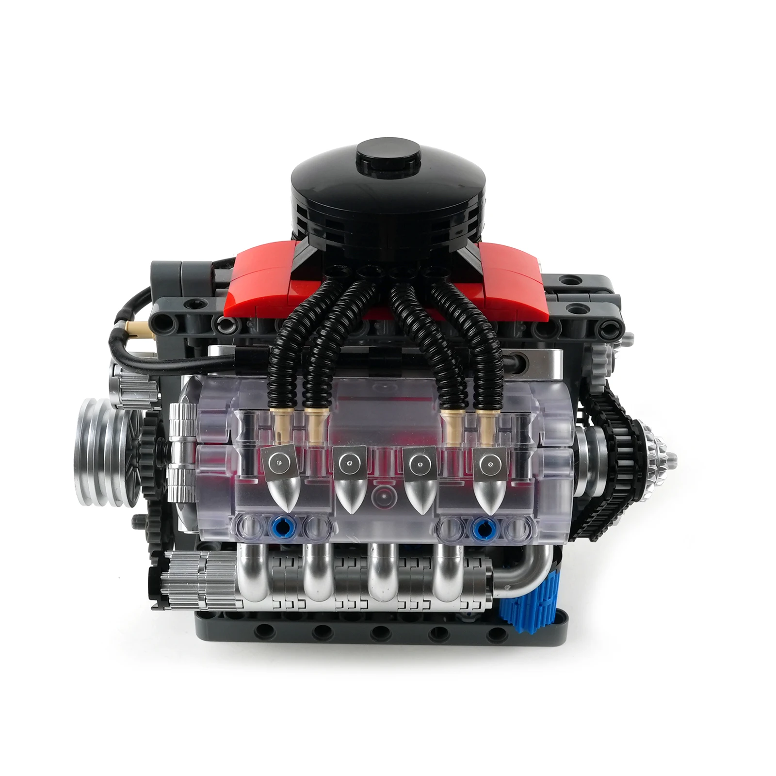 Mould King 10171 MOC Technics Parts V8 Kit modello motore a 8 cilindri che corre 487 pezzi Set di blocchi di costruzione per bambini e adulti