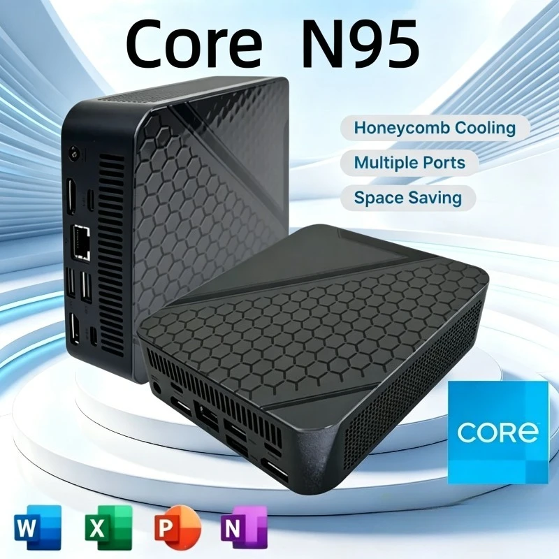 New Mini PC Portable Core N95 BT5.2 WIFI 6 4K HD 16GB RAM 1TB 2TB SSD Mini Gaming Office Study Pc In Stock