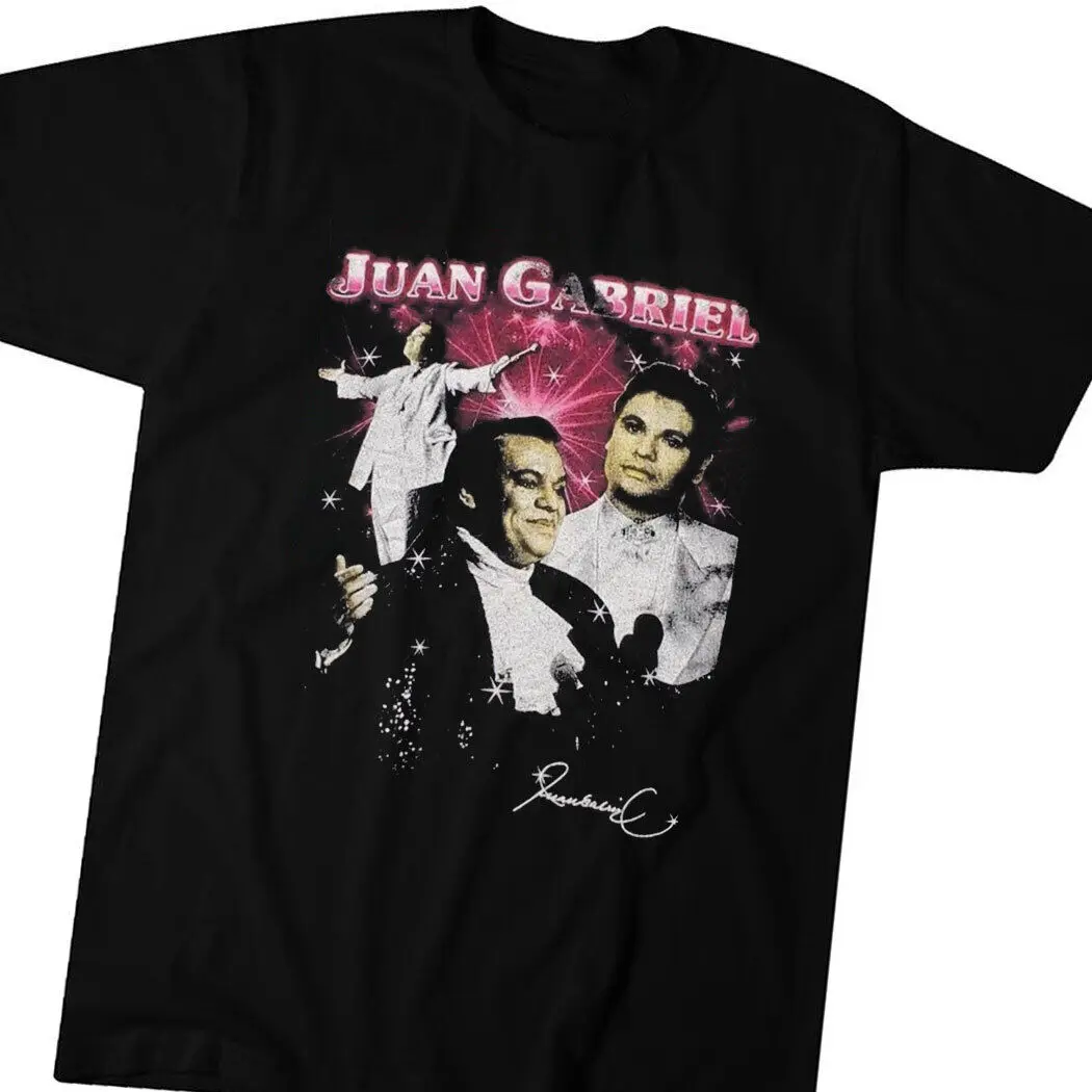 Juan Gabriel Signature In Concert Shirt Black Unisex S-5XL RE508