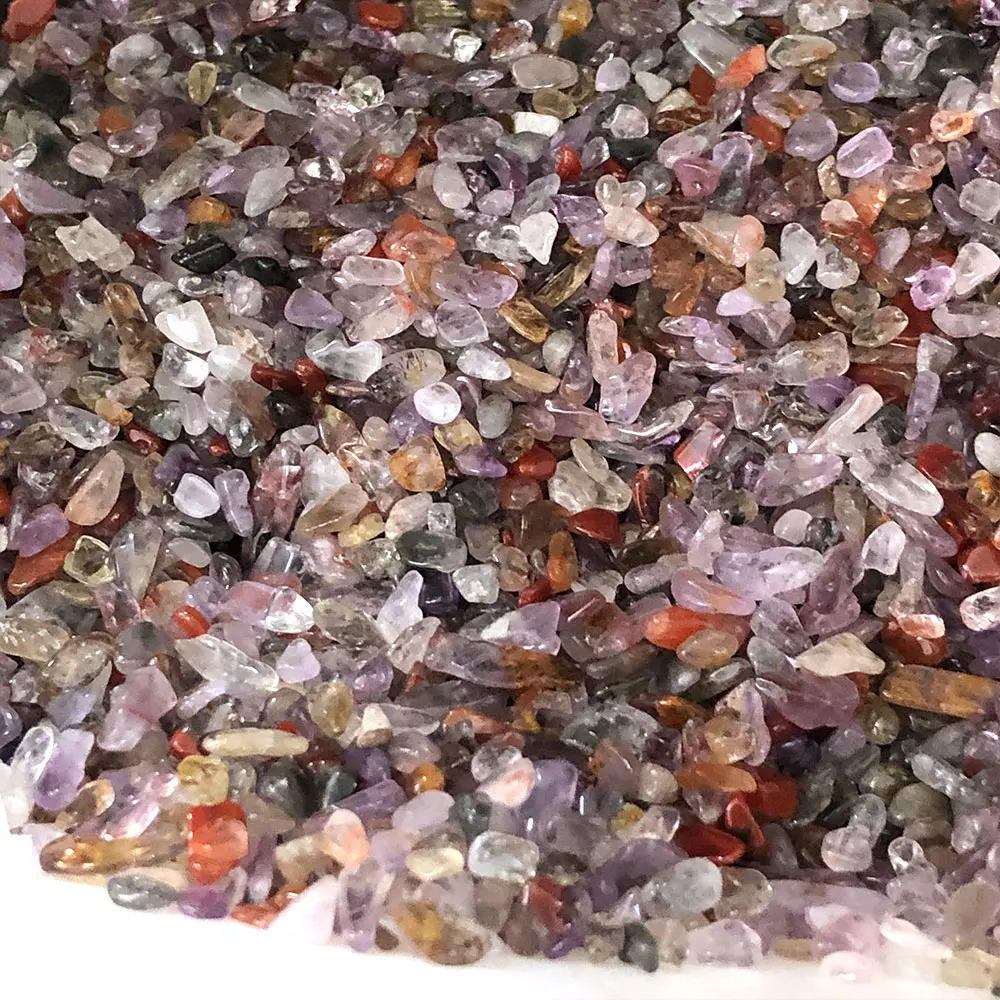 Auralite23 Natural Stone Crystals Mini Chips Crystal Stones Gravel Minerals Quartz Gemstones Home Decoration Aquarium Fish Tank