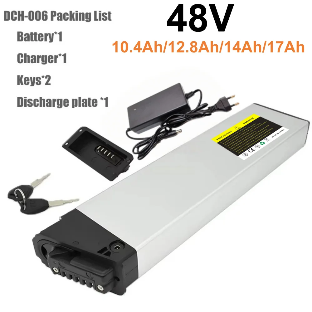 48V Folding Ebike Lithium Ion Battery 10.4Ah 12.8Ah 14Ah 17Ah For 250W 350W 800W Motor FIIDO M1 Pro BEZIOR XF200 Samebike LO26