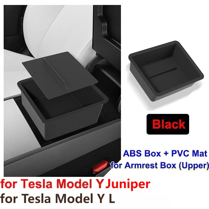 for Tesla Model Y L 2026 Center Console Storage Tray Armrest Box Organizer Box Tesla Model Y Juniper Modification Accessories