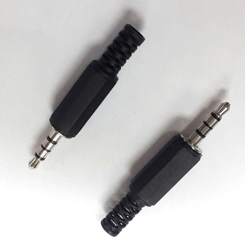 

10Pcs 3.5mm Earphone Plug Male 4 Pole Stereo Audio Connector Replacement Repair Solder Type Headphone Microphone Cable Jack