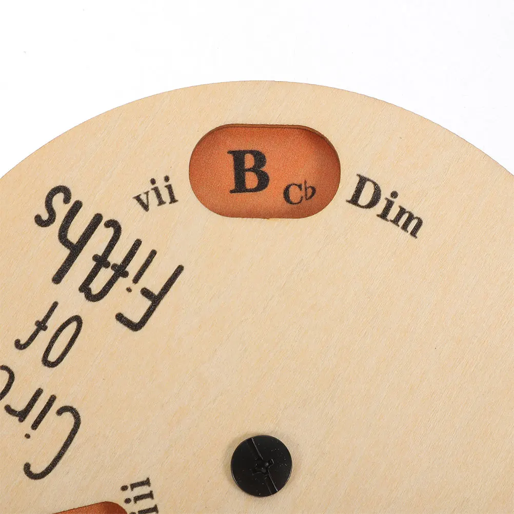 

2 Pcs Wooden Melody Tools Chord Wheel Other Products Circle Of Fifths For Musicians Beige
