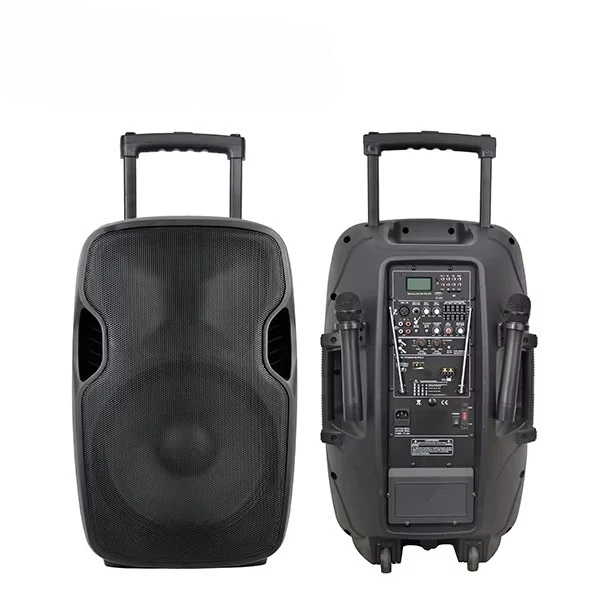 CMB15AVX Active Trolley Battery Powered Plastic 15'' Inch 120W Outdoor Powered Portable Speaker Wireless