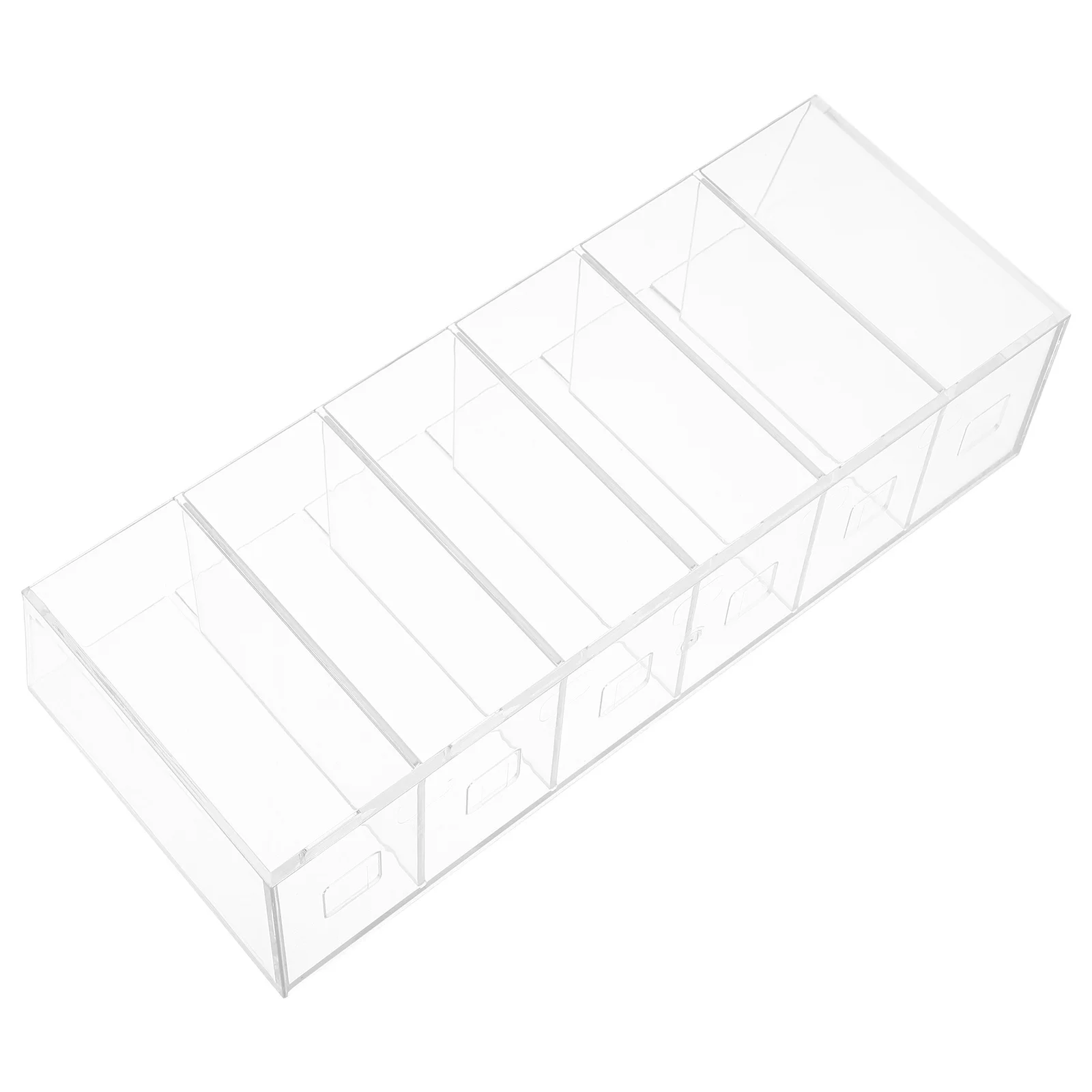 

Drink Packet Organizer Plastic Storage Box Transparent Removable Divider Kitchen Office Home Tea Bag Coffee Condiment Sugar