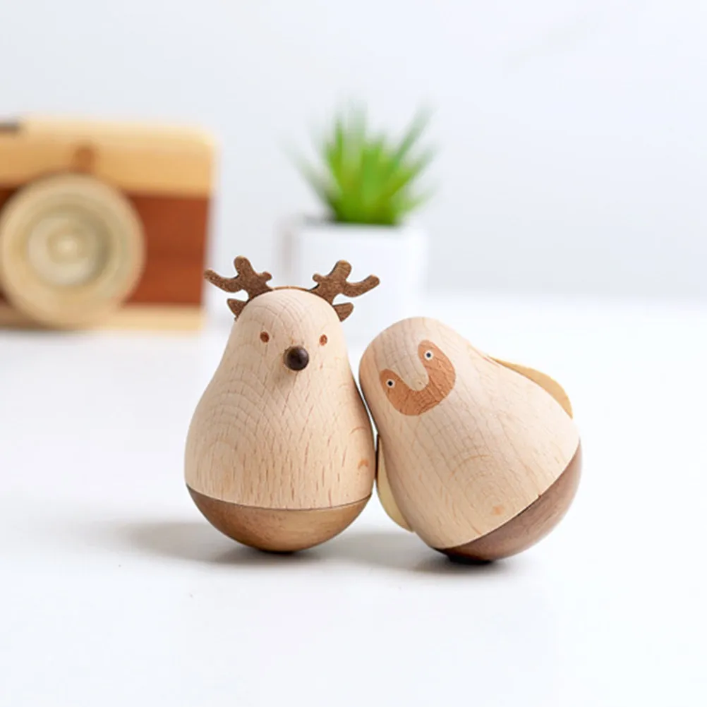 

Adorable Cartoon Animal Tumbler Resin Craft Detailed Design Desktop Car Display Ornament for Home Office Kids Gift Idea