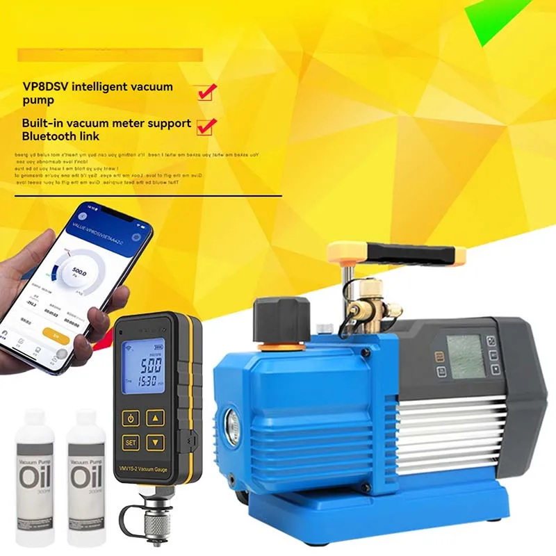 Intelligent Vacuum Pump APP Bluetooth Control Digital Display Vacuum Central Air Conditioning Heat Pump With Vacuum Gauge