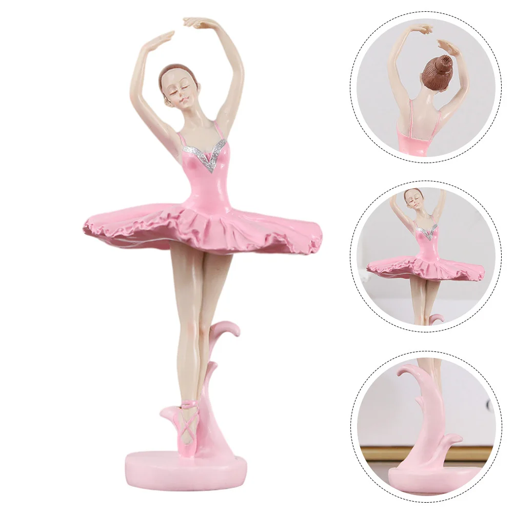 

1Pcs Ballet Girl Resin Crafts Delicate Stylish Ballerina Ornament Household Decoration Elegant Resin Ballerina Decor Creative