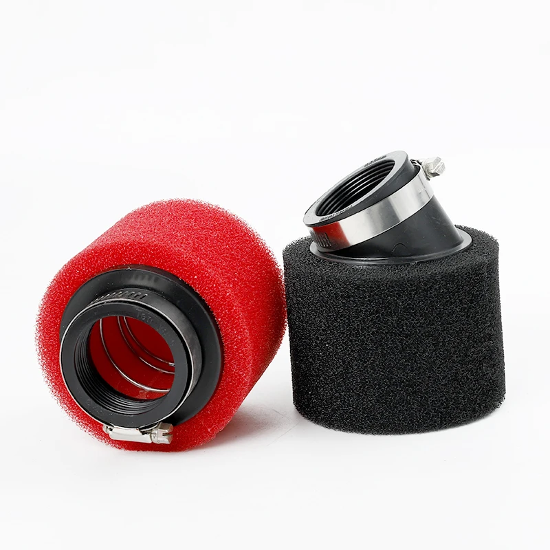 Foam Air Filter 35mm 38mm 42mm 45mm 48mm Black and Red Sponge Cleaner Moped Scooter Dirt Pit Bike Motorcycle