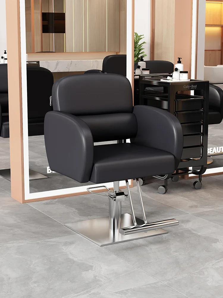 Swivel Barbershop Lift Barber Chair Professional Barber Chair Hair Dyeing Comfort Cadeira De Barbeiro Beauty Furniture GM212