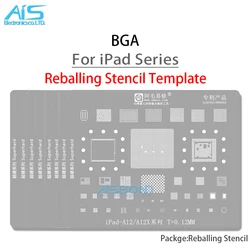 BGA-Juego de plantillas Reballing para iPad, 2, 3, 4, 5, 6, Mini1, Mini2, Mini3, Mini4, Air Pro 2020, A9, A10X, A14, A12, A12X, CPU, EMMC, NAND, WIFI