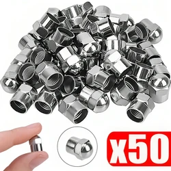 Car Tire Valve Caps  Round Head Chrome Plating Dust Proof Covers Cars Motorcycles Bike Tyre Styling Valve Cap Decoration