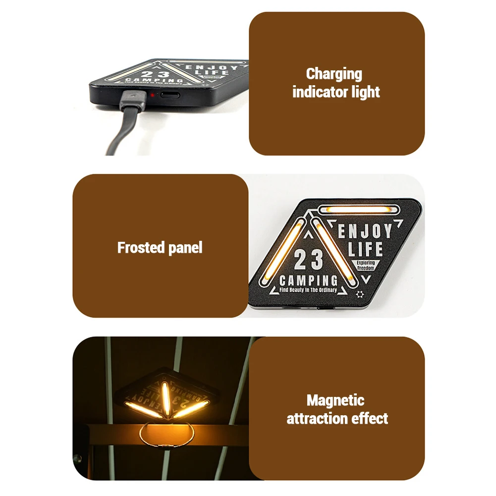 ABS Outdoor Mini Direction Light 4W Night Riding Warning Light With 4 Lighting Modes Portable Adjustable Brightness Lights