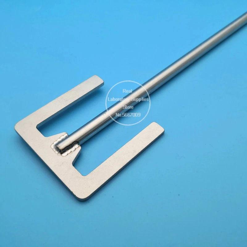 1pcs Lab Stainless Steel E-type Paddle Leaf-width 40mm or 120mm Stirring Blade SUS304 Dispersion Paddle with Rod