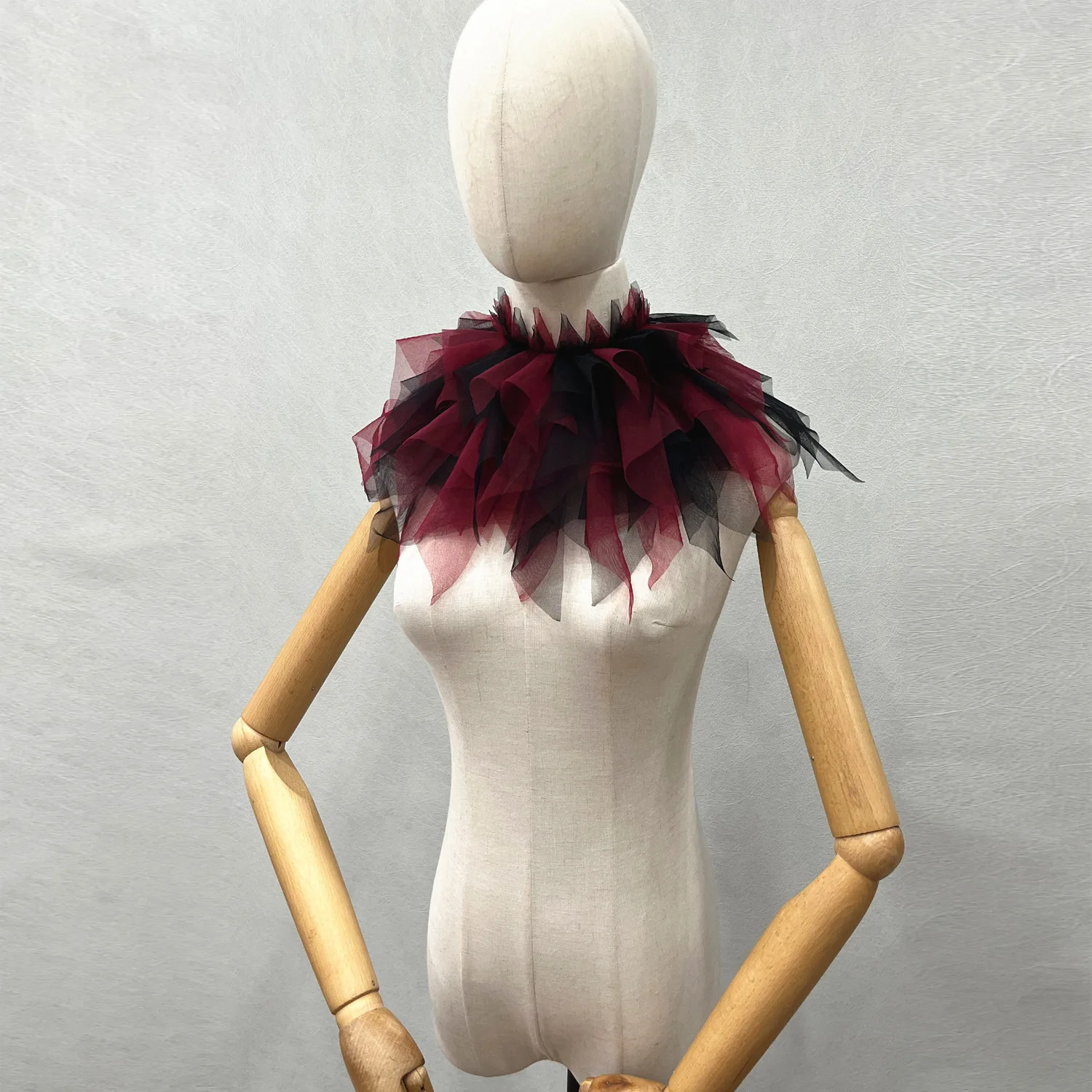 

Черные бордовые свадебные накидки, болеро на Хэллоуин, контрастный цвет, тюль для невесты, свадебные накидки, вечернее пальто, женский аксессуар