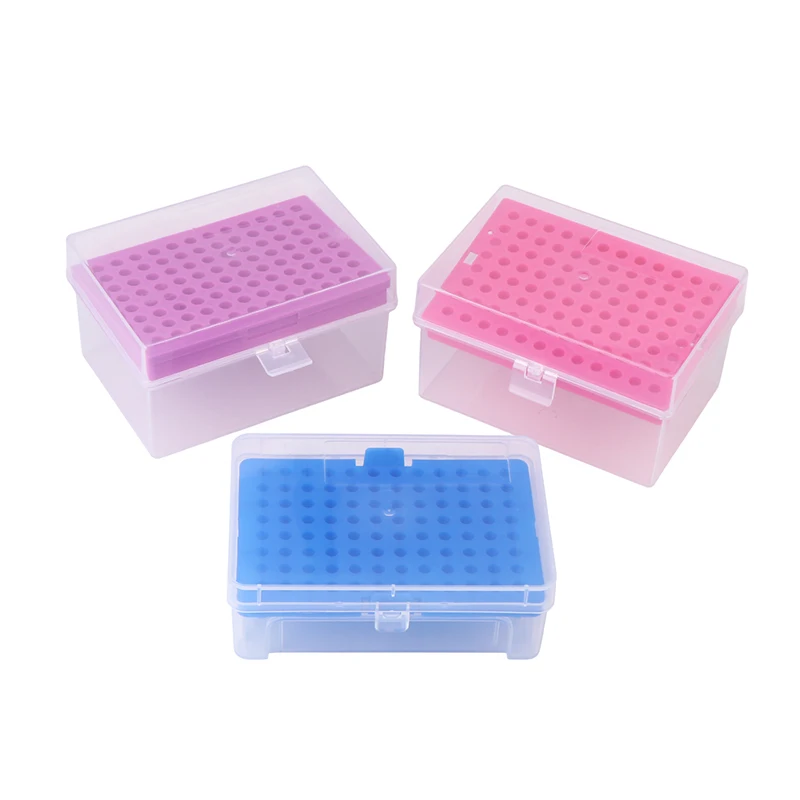 Compact and Lightweight Laboratory Plastic Pipettor Tip Box- Sizes 10ul/200ul/1ml/5ml/10ml for Pipette Experiments