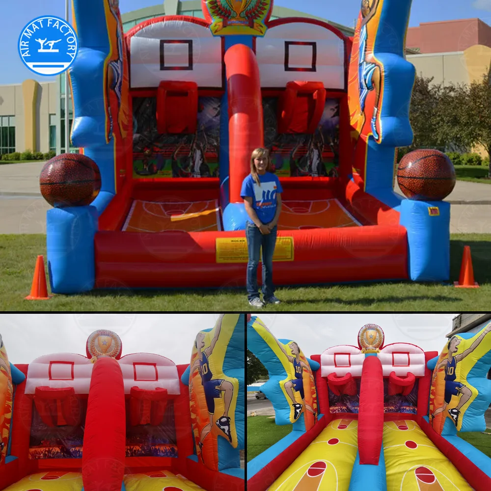 

Inflatable basketball hoop shooting inflatable party basketball interactive game, suitable for birthday parties, amusement, carn