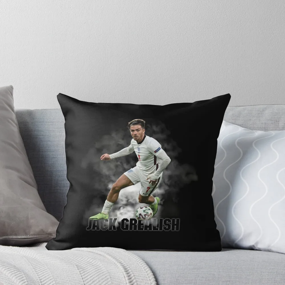 

Jack Grealish Smoke Throw Pillow Plaid Sofa autumn decoration Pillow Decor Cushion Cover Set pillow