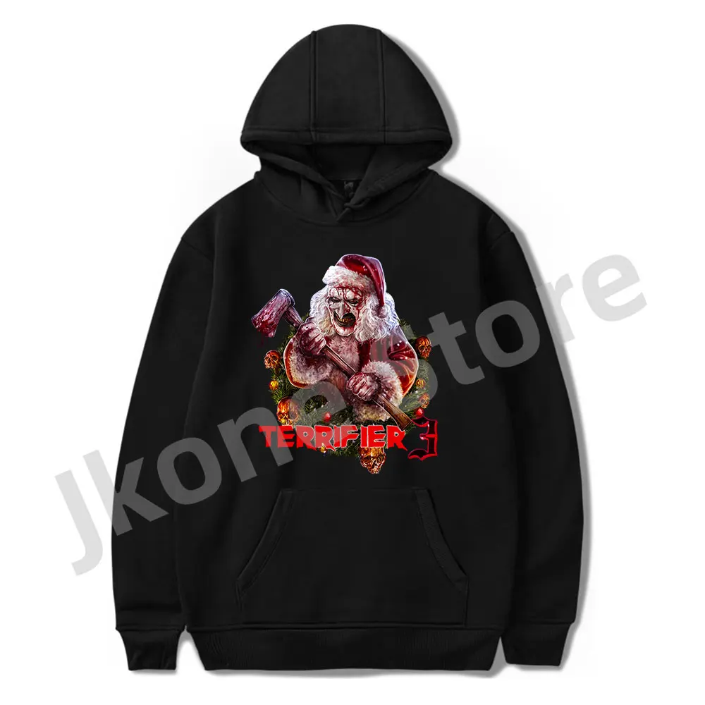 

Terrifier Christmas Hoodies Horror Movie Merch Winter Holiday Women Men Fashion Casual Sweatshirts