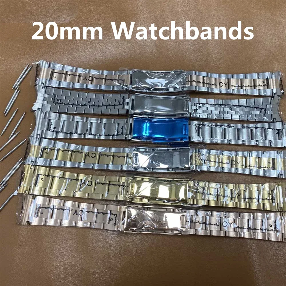 

20mm Stainless Steel Watch Strap Replacement Watch Belt Band for SUB 40mm Case Men Watch Watchbands Accessories NEW DIY