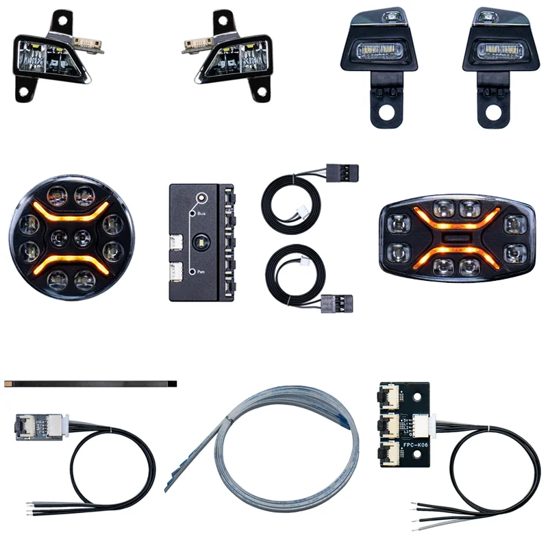 1:14e Schaal Daklicht Verlichting Uitbreidingskaart voor Tamiya RC Truck SCANIA 770S R620 VOLVO Benz Arocs MAN TGX Auto