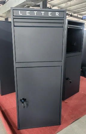 High Quality Waterproof Powder Coated Outdoor Garden Metal Parcel Box for Letters and Parcels