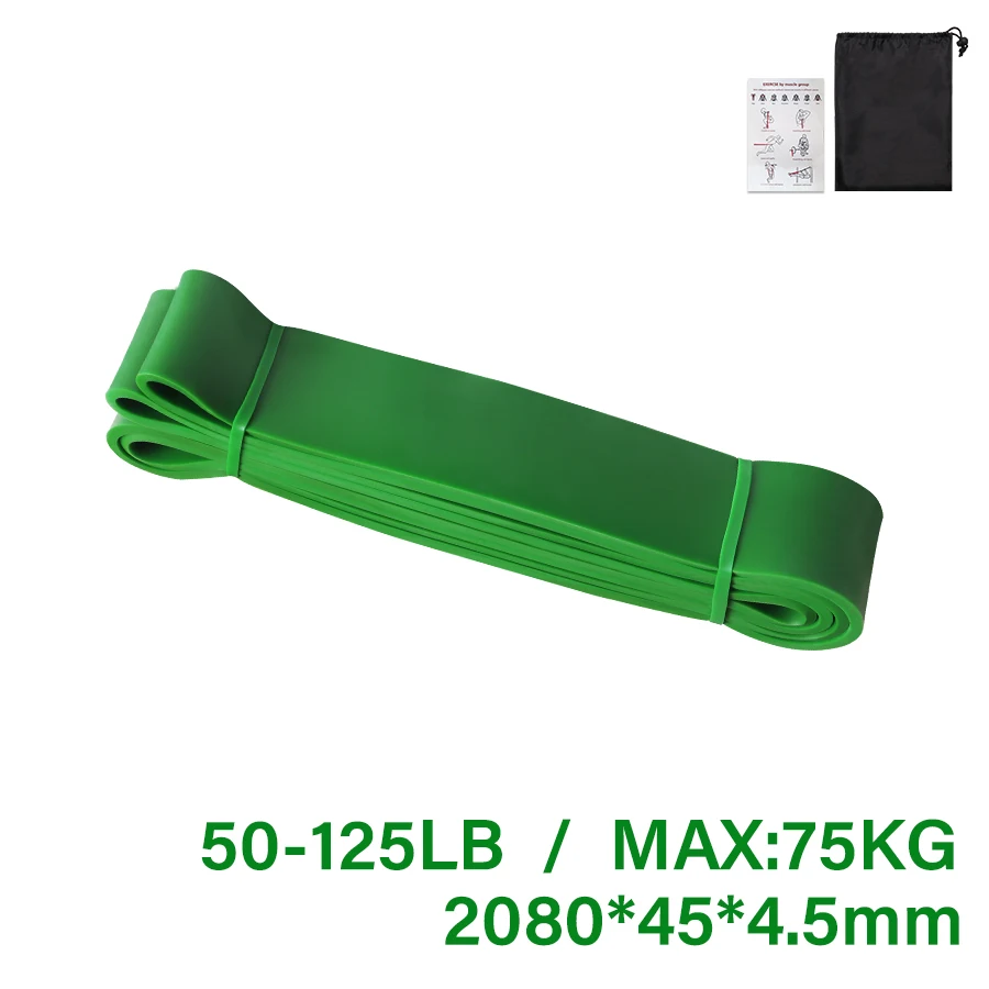 Workout Pilates Latex weerstandsband Oefening elastische band voor sportsterkte Pull Up Assist Band Heavy Duty fitnessapparatuur