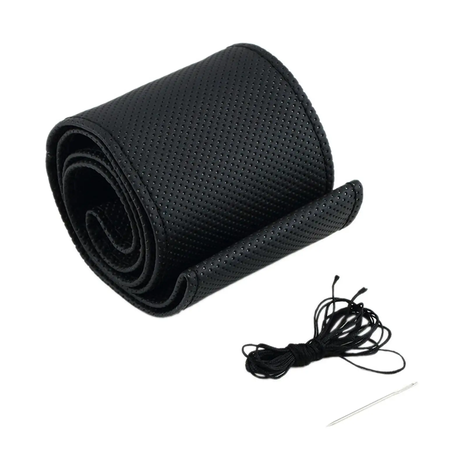 

Автомобильный чехол на руль, автомобильные аксессуары для интерьера, стежка, дышащая, износостойкая, универсальная защита «сделай сам», без царапин