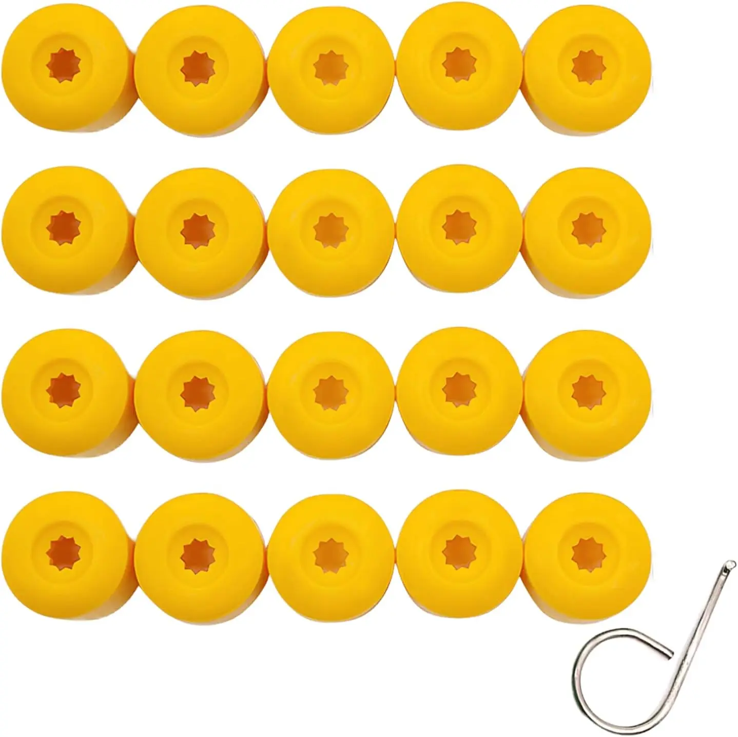 20PCS Auto Rad Mutter Abdeckungen 17mm Auto Reifen Bolzen Kappen mit Entfernung Werkzeug für VW Jetta Passat Golf caddy Käfer Tiguan 1K0601173