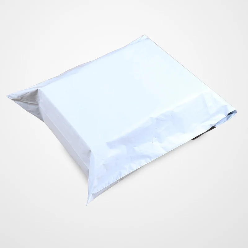 Neue Lose, weiße, selbstklebende Kuriertaschen, Express-Umschlag, Versandverpackungsbeutel, wasserdichte Kunststoff-Poly-Aufbewahrung – Detail 6